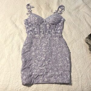 purple homecoming dress